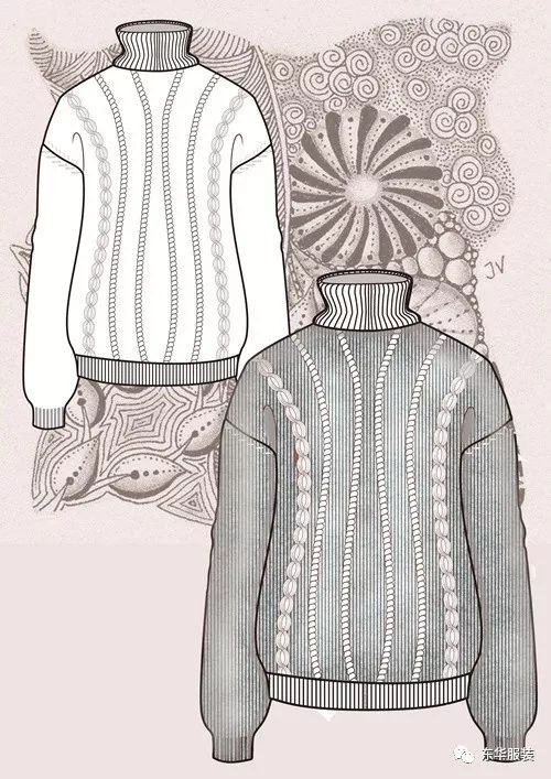 東華大學(xué)服裝款式設(shè)計(jì)CAD課程產(chǎn)品設(shè)計(jì)作品展示